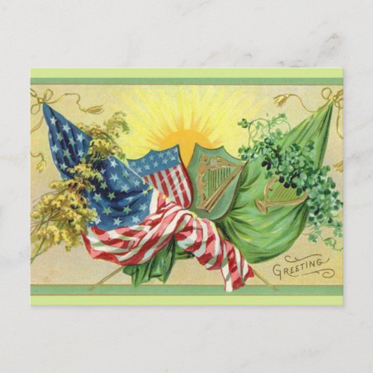 Een Ierse groet Briefkaart (Voorkant)