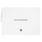 Een Ierse huwelijksbankkaart (Achterkant Horizontaal)