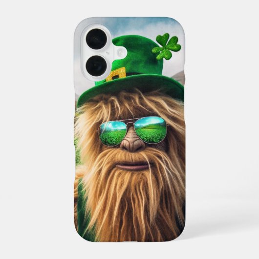 Een Ierse Sasquatch iPhone 16 Hoesje (Achterkant)