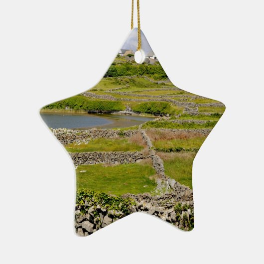 Een Ierse stenen muur Keramisch Ornament (Rechts)