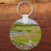 Een Ierse stenen muur Sleutelhanger (Voorkant)