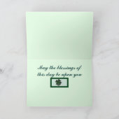 Een Ierse viering Feestdagen Kaart (Binnen)