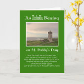 Een Ierse zegening St. Patrick's Day-Custom Foto Kaart (Gele Bloem)