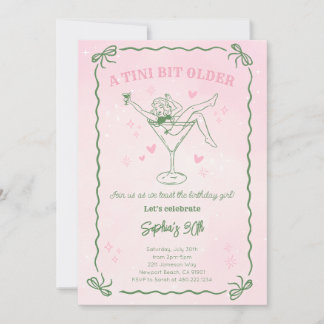 Een iets oudere verjaardagsfeest uitnodiging