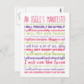 Een Iggle's Manifesto Briefkaart (Voorkant / Achterkant)