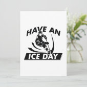 Een ijsdag hebben bedankkaart (Staand voorkant)