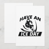 Een ijsdag hebben bedankkaart (Voorkant / Achterkant)