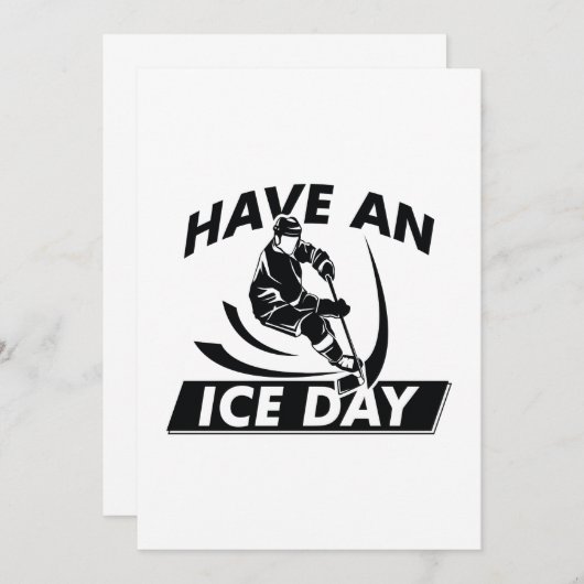 Een ijsdag hebben bedankkaart (Voorkant / Achterkant)