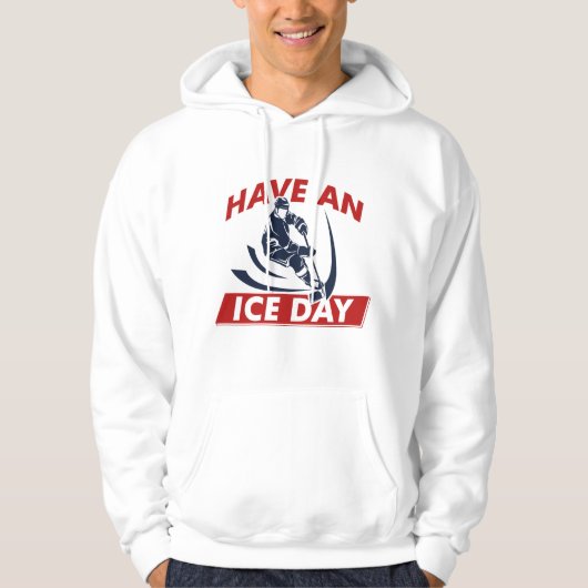 Een ijsdag hebben hoodie (Voorkant)