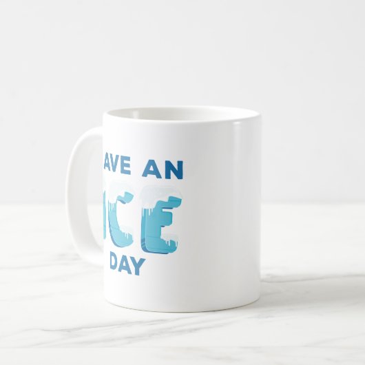 Een ijsdag hebben koffiemok (Voorkant links)