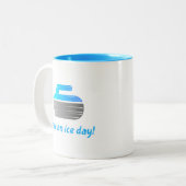 "Een ijsdag!" Mok voor het inperken (Voorkant links)