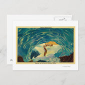 Een ijsgrot in de Paradise Glacier Briefkaart (Voorkant / Achterkant)