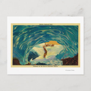 Een ijsgrot in de Paradise Glacier Briefkaart