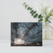 Een ijskolf uitzien, IJsland Briefkaart (Staand voorkant)