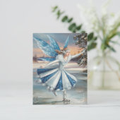 Een  ijsschots fee briefkaart (Staand voorkant)