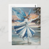 Een  ijsschots fee briefkaart (Voorkant / Achterkant)