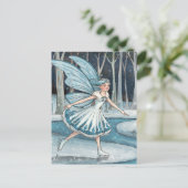Een ijsschots fee briefkaart (Staand voorkant)