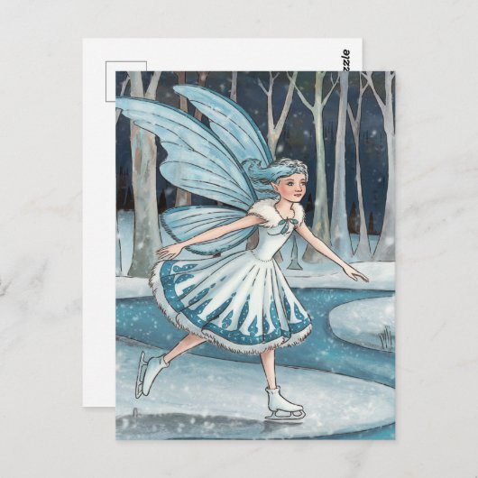 Een ijsschots fee briefkaart (Voorkant / Achterkant)