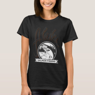 Een ijsvogel met een vis op het bord "Geen vissen" T-shirt