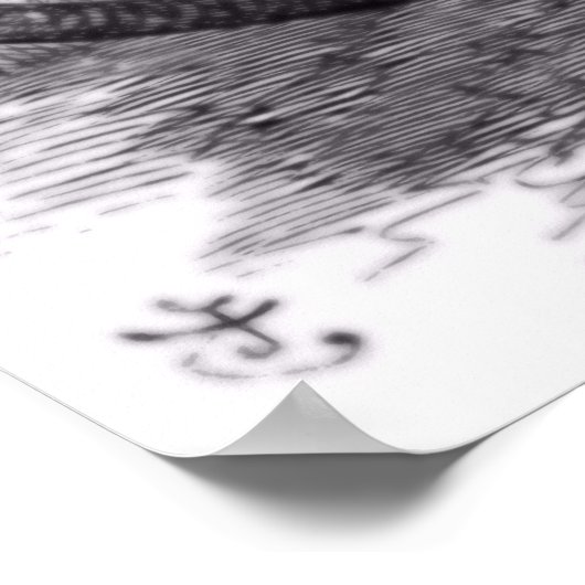 Een illustratie op het gedicht Jabberwocky. 1871 Poster (Hoek)