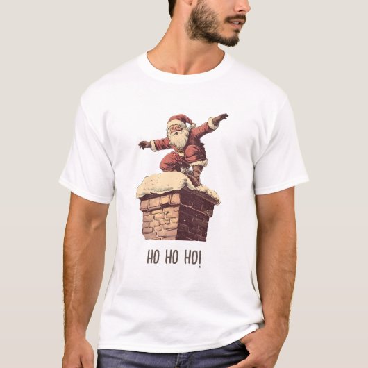Een illustratie van de Kerstman T-shirt (Voorkant)