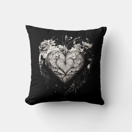 Een illustratie van een hart kussen (Voorkant)