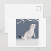 Een illustratie van een in de waterverf geschilder briefkaart (Voorkant / Achterkant)