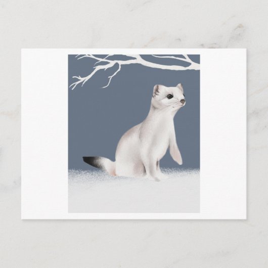 Een illustratie van een in de waterverf geschilder briefkaart (Voorkant)