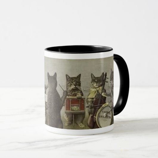 Een  illustratie van een kattenband · Instruments Mok (Voorkant rechts)