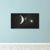 Een illustratie van Makemake Canvas Afdruk (Insitu (Houten vloer))