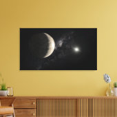 Een illustratie van Makemake Canvas Afdruk (Insitu (Woonkamer))