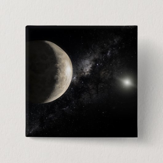 Een illustratie van Makemake Vierkante Button 5,1 Cm (Voorkant)