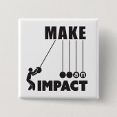 een impact vierkante button 5,1 cm (Voorkant)
