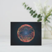 Een impressie van de kunstenaar van de supernova 1 briefkaart (Staand voorkant)