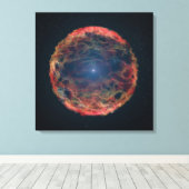 Een impressie van de kunstenaar van de supernova 1 canvas afdruk (Insitu (Houten vloer))
