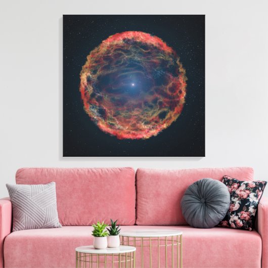Een impressie van de kunstenaar van de supernova 1 canvas afdruk (Insitu (Woonkamer))