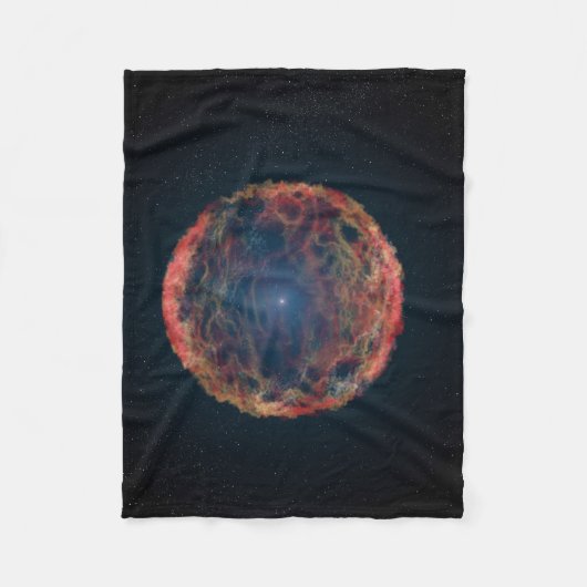 Een impressie van de kunstenaar van de supernova 1 fleece deken (Voorkant)