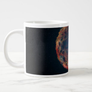 Een impressie van de kunstenaar van de supernova 1 grote koffiekop
