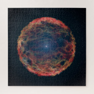 Een impressie van de kunstenaar van de supernova 1 legpuzzel