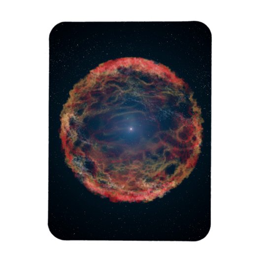 Een impressie van de kunstenaar van de supernova 1 magneet (Verticaal)