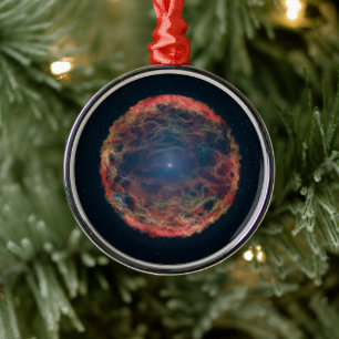 Een impressie van de kunstenaar van de supernova 1 metalen ornament