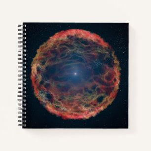 Een impressie van de kunstenaar van de supernova 1 notitieboek