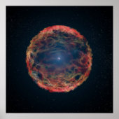 Een impressie van de kunstenaar van de supernova 1 poster (Voorkant)
