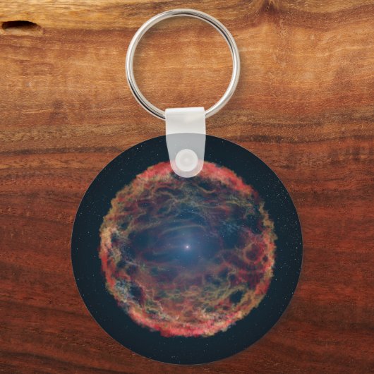 Een impressie van de kunstenaar van de supernova 1 sleutelhanger (Achterkant)