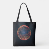 Een impressie van de kunstenaar van de supernova 1 tote bag (Achterkant)