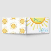 Eén in de blauwe zon Eerste verjaardag op maat Gastenboek (Volledig)