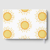 Eén in de blauwe zon Eerste verjaardag op maat Gastenboek (Achterkant)