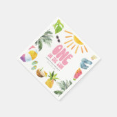 Een in de Sun Girl 1e Verjaardagsfeest Servet (Hoek)