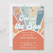 Een in de zon 1e verjaardag gedempte regenboog kaart (Voorkant)