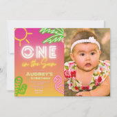 Een in de zon - 1e verjaardag kaart (Voorkant)